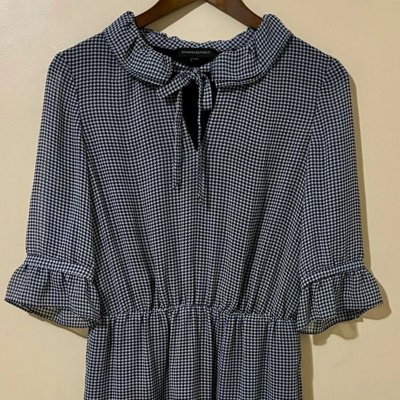 Banana Republic| Houndstooth Lightweight Mini Dress Size S - Picture 1 of 6
